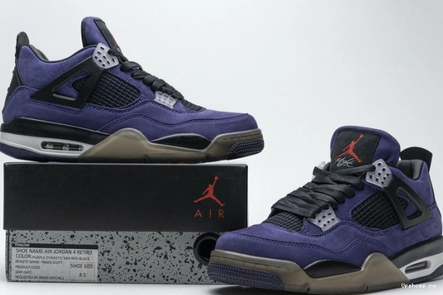 4 Air AJ4-766302 x Retro Purple Travis Jordan Scott 0926